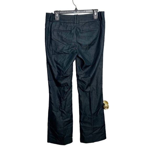 Mossimo Y2K Low Rise Trouser Pants Wide Leg Stretch Navy Blue Size 4 - Picture 2 of 4